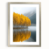 Golden Autumn Reflection – Forest & Landscape Art Prints