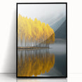 Golden Autumn Reflection – Forest & Landscape Art Prints