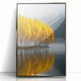 Golden Autumn Reflection – Forest & Landscape Art Prints