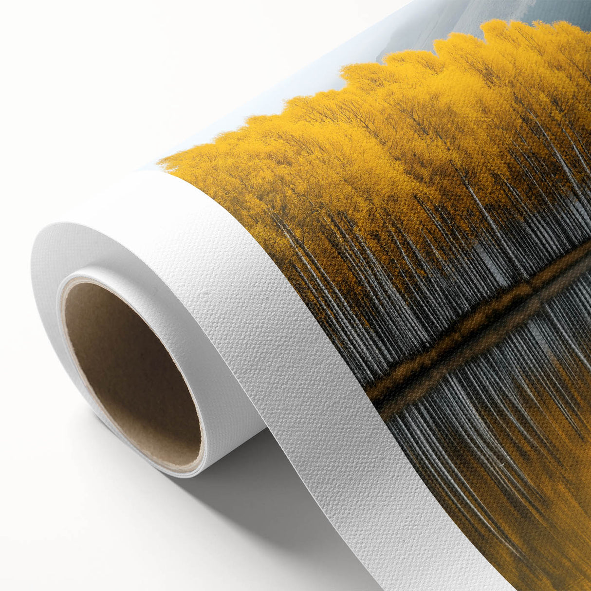 Golden Autumn Reflection – Forest & Landscape Art Prints