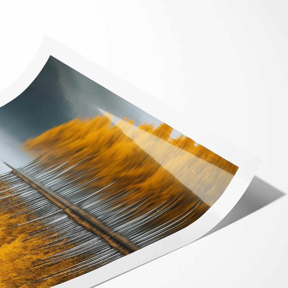 Golden Autumn Reflection – Forest & Landscape Art Prints