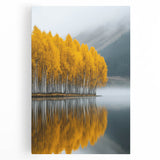 Golden Autumn Reflection – Forest & Landscape Art Prints