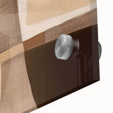 Modern Abstract Wall Art - Brown and Beige Geometric Print