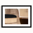 Modern Abstract Wall Art - Brown and Beige Geometric Print