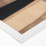 Modern Abstract Wall Art - Brown and Beige Geometric Print