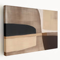 Modern Abstract Wall Art - Brown and Beige Geometric Print