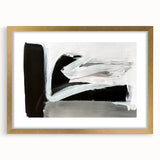 Large Abstract Wall Art – Monochrome Modern Painting in Gray & White