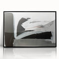 Large Abstract Wall Art – Monochrome Modern Painting in Gray & White