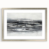 Calming Landscape Acrylic Print – Monochrome Abstract Art