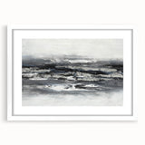 Calming Landscape Acrylic Print – Monochrome Abstract Art