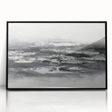 Calming Landscape Acrylic Print – Monochrome Abstract Art