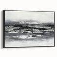 Calming Landscape Acrylic Print – Monochrome Abstract Art