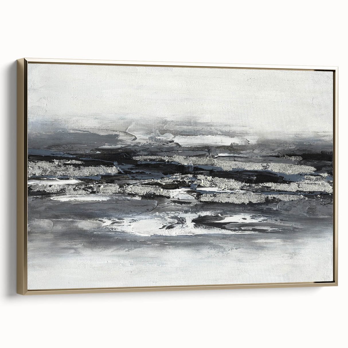 Calming Landscape Acrylic Print – Monochrome Abstract Art