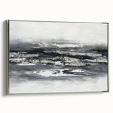 Calming Landscape Acrylic Print – Monochrome Abstract Art