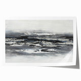 Calming Landscape Acrylic Print – Monochrome Abstract Art