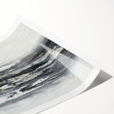 Calming Landscape Acrylic Print – Monochrome Abstract Art