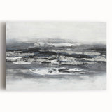 Calming Landscape Acrylic Print – Monochrome Abstract Art