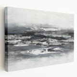 Calming Landscape Acrylic Print – Monochrome Abstract Art