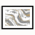 Textured Acrylic Wall Art – Silver, Gray, and Gold Marble Effect
