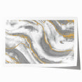 Textured Acrylic Wall Art – Silver, Gray, and Gold Marble Effect