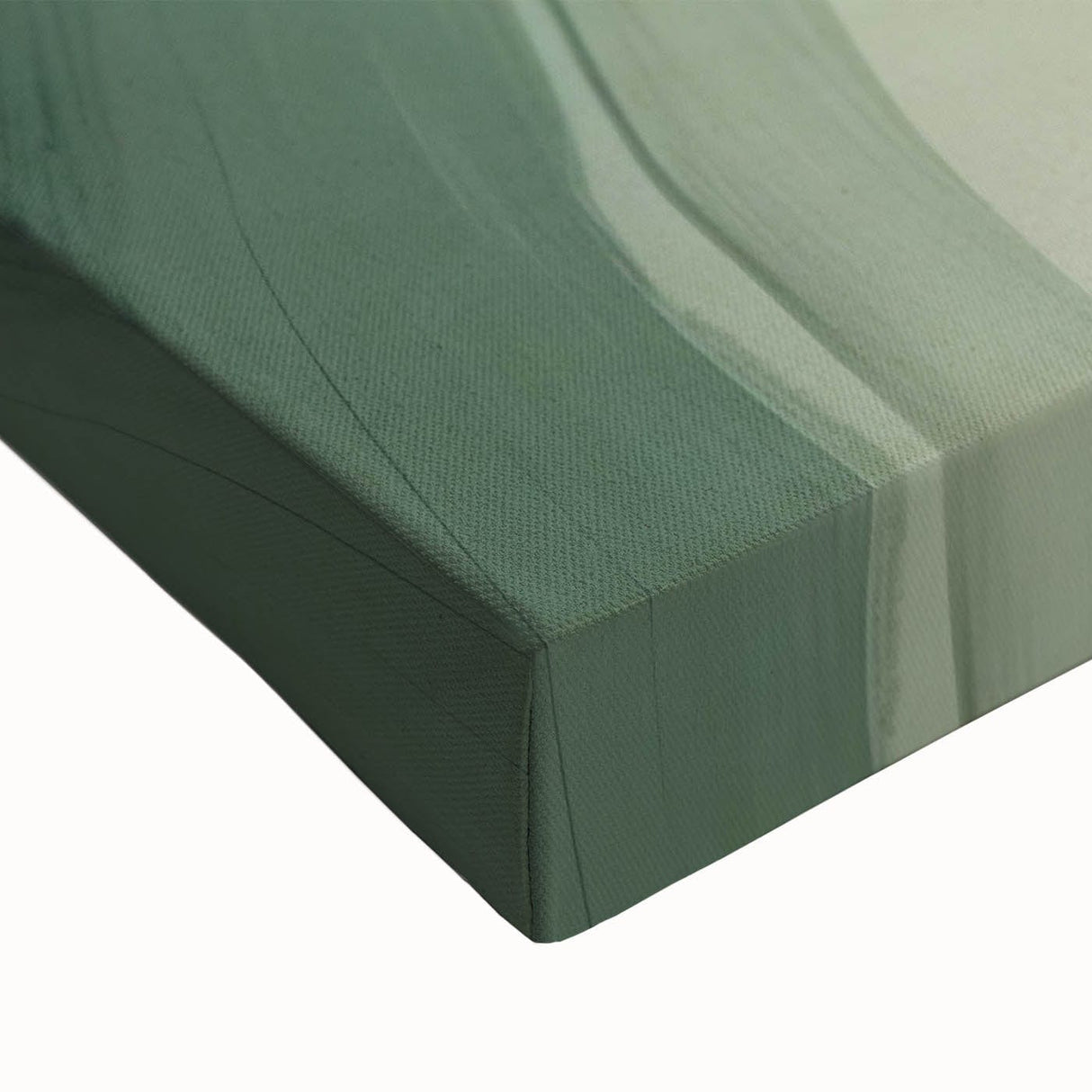 Neutral Green Abstract Fluid Canvas Art - Fluid Acrylic Wall Decor