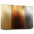 Luxury Gold, Bronze, and Silver Abstract Wall Art - Metallic Canvas