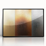 Luxury Gold, Bronze, and Silver Abstract Wall Art - Metallic Canvas