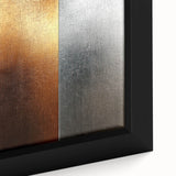 Luxury Gold, Bronze, and Silver Abstract Wall Art - Metallic Canvas
