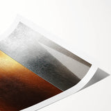 Luxury Gold, Bronze, and Silver Abstract Wall Art - Metallic Canvas