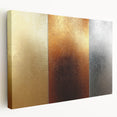 Luxury Gold, Bronze, and Silver Abstract Wall Art - Metallic Canvas