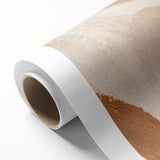 Earthen Harmony Abstracts – Gold and Beige Minimalist Wall Art Print