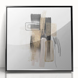 Abstract Geometric Framed Art – Minimalist Wall Art for Interiors