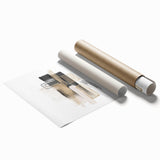 Abstract Geometric Framed Art – Minimalist Wall Art for Interiors