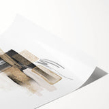 Abstract Geometric Framed Art – Minimalist Wall Art for Interiors