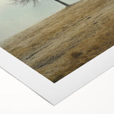 Minimalist Solitary Tree Art – Vintage Landscape Wall Print