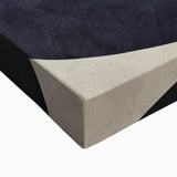 Modern Abstract Painting – Geometric Canvas in Beige & Dark Gray