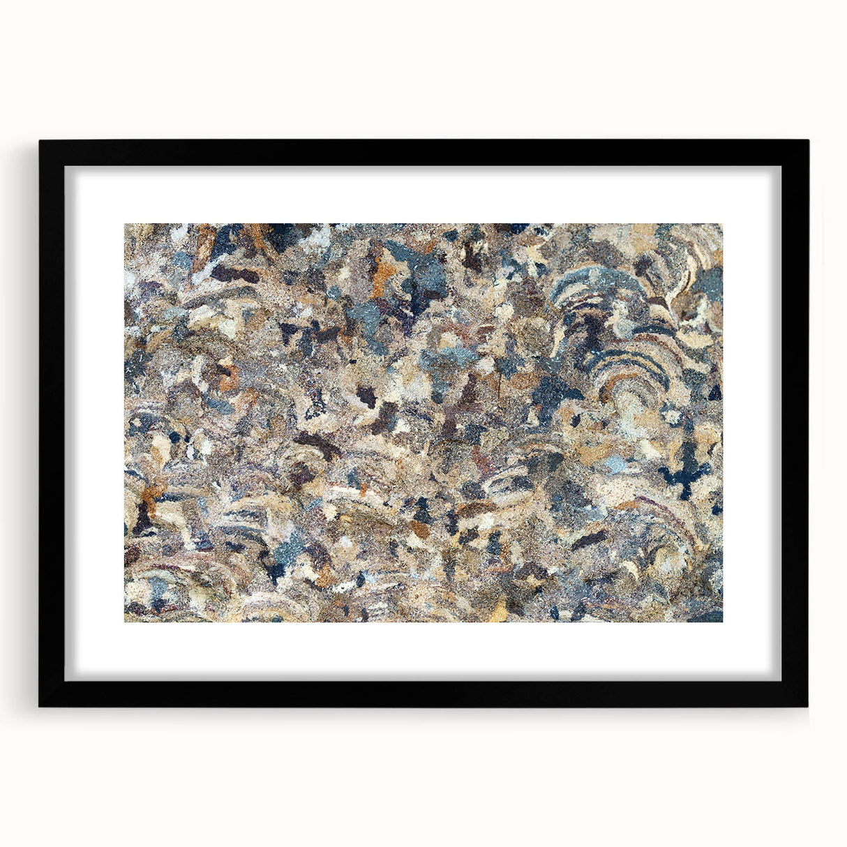 Peaceful Scenery Framed Art – Earthy Abstract Landscape