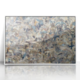 Peaceful Scenery Framed Art – Earthy Abstract Landscape