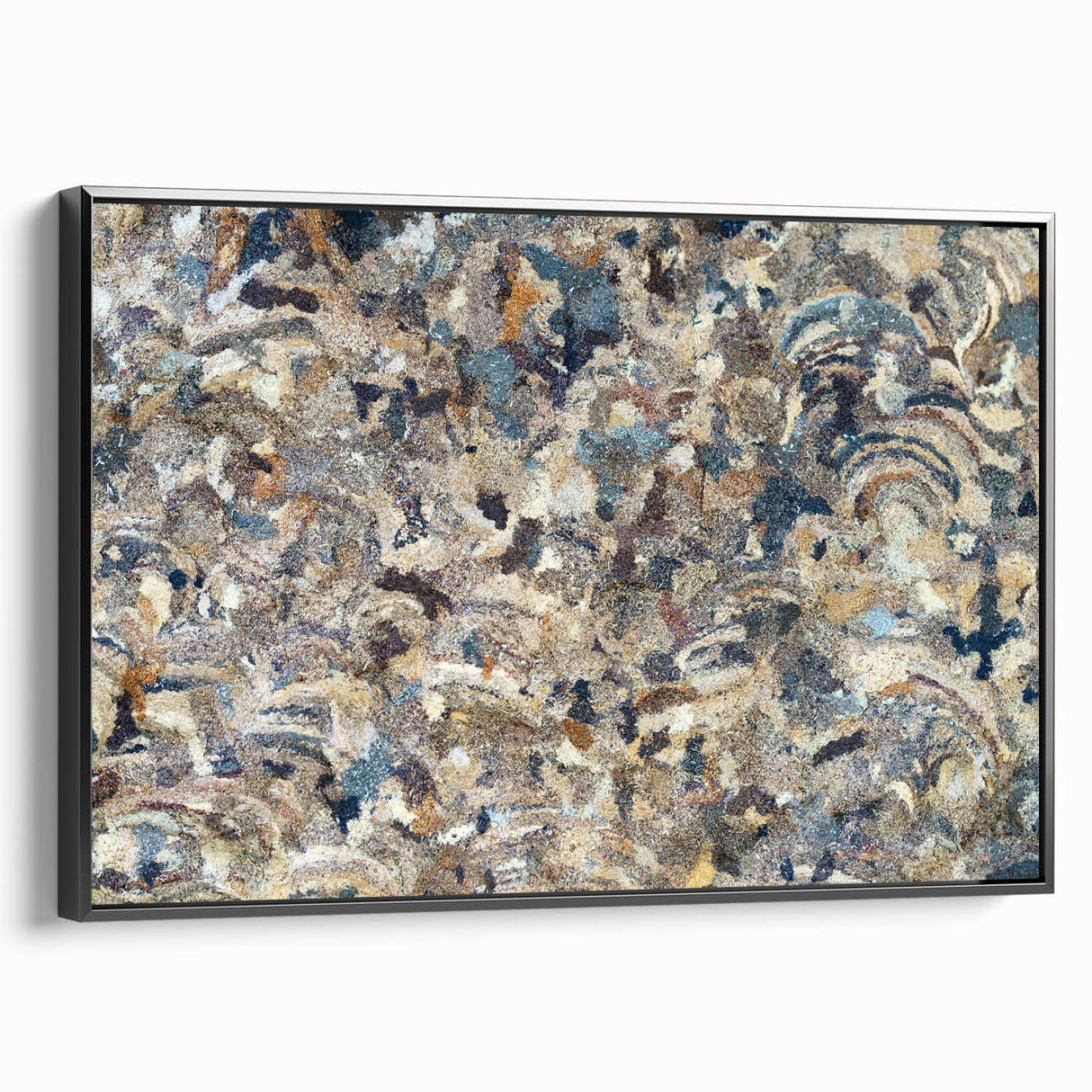Peaceful Scenery Framed Art – Earthy Abstract Landscape