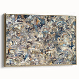 Peaceful Scenery Framed Art – Earthy Abstract Landscape