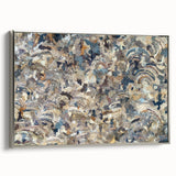 Peaceful Scenery Framed Art – Earthy Abstract Landscape