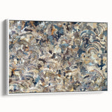 Peaceful Scenery Framed Art – Earthy Abstract Landscape