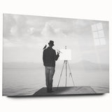 Modern Cityscape Wall Art – Surreal Artist Reflection Print
