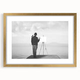 Modern Cityscape Wall Art – Surreal Artist Reflection Print