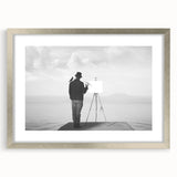 Modern Cityscape Wall Art – Surreal Artist Reflection Print