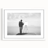 Modern Cityscape Wall Art – Surreal Artist Reflection Print