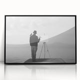 Modern Cityscape Wall Art – Surreal Artist Reflection Print