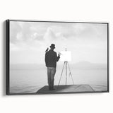 Modern Cityscape Wall Art – Surreal Artist Reflection Print