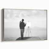 Modern Cityscape Wall Art – Surreal Artist Reflection Print