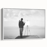 Modern Cityscape Wall Art – Surreal Artist Reflection Print